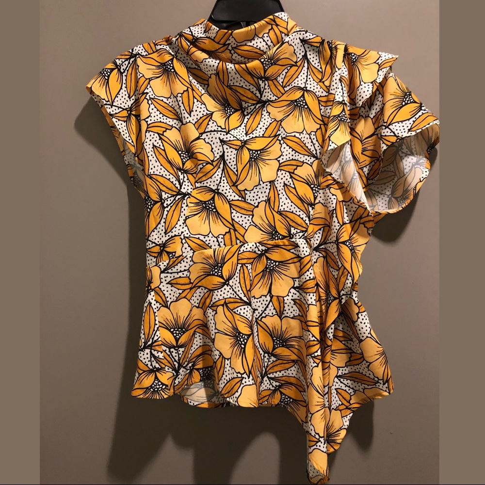 Topshop Floral Blouse